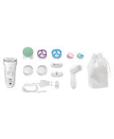 Silk Epil 9 Wet/Dry Epilator 4 in 1 Hair Removal and Exfoliation System with 12 extras incl Facial Brush
